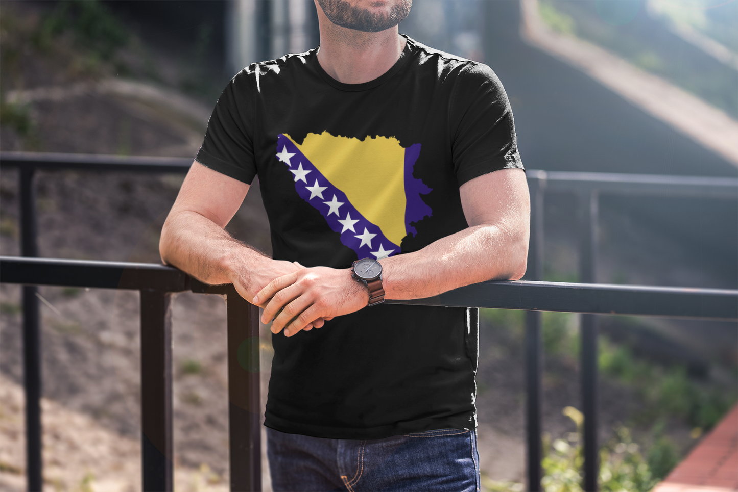 Bosna Flag Map Tee