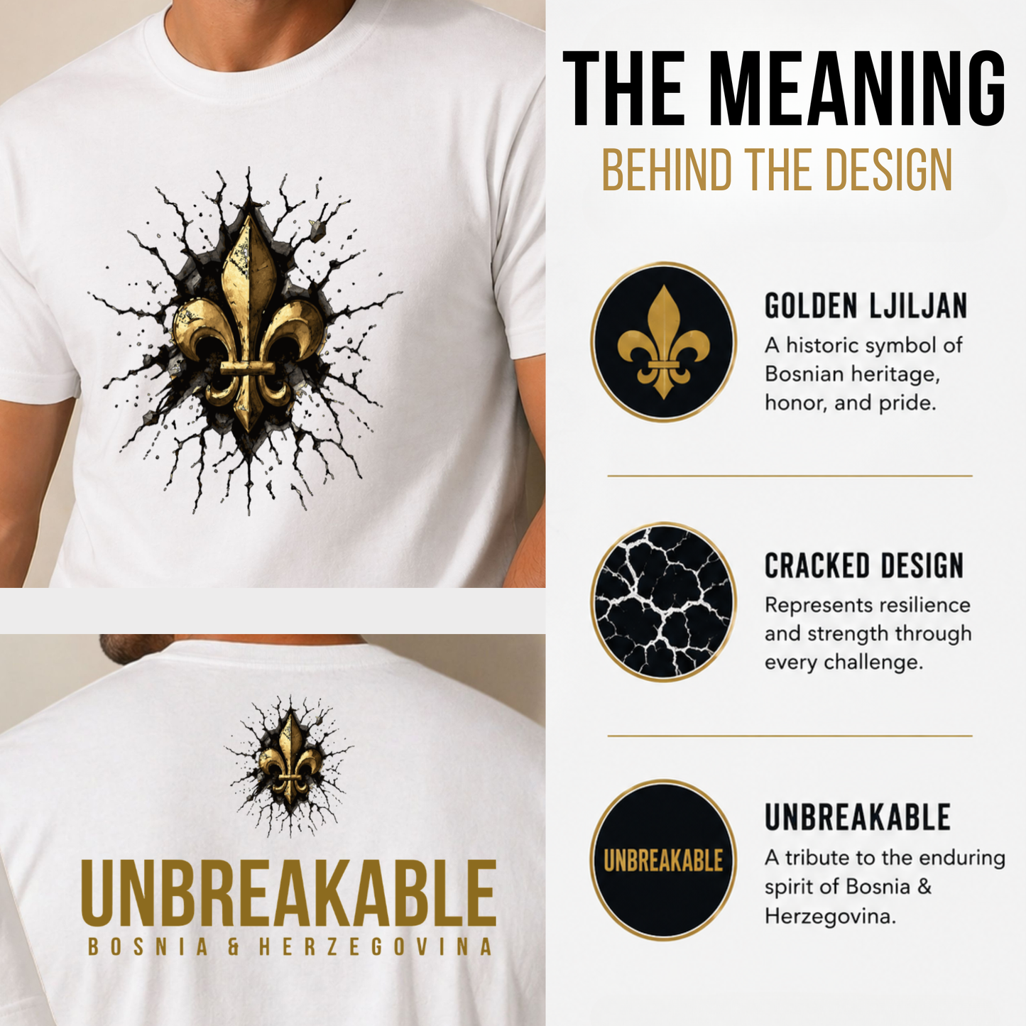 Bosnia & Herzegovina Unbreakable Liljan T-Shirt