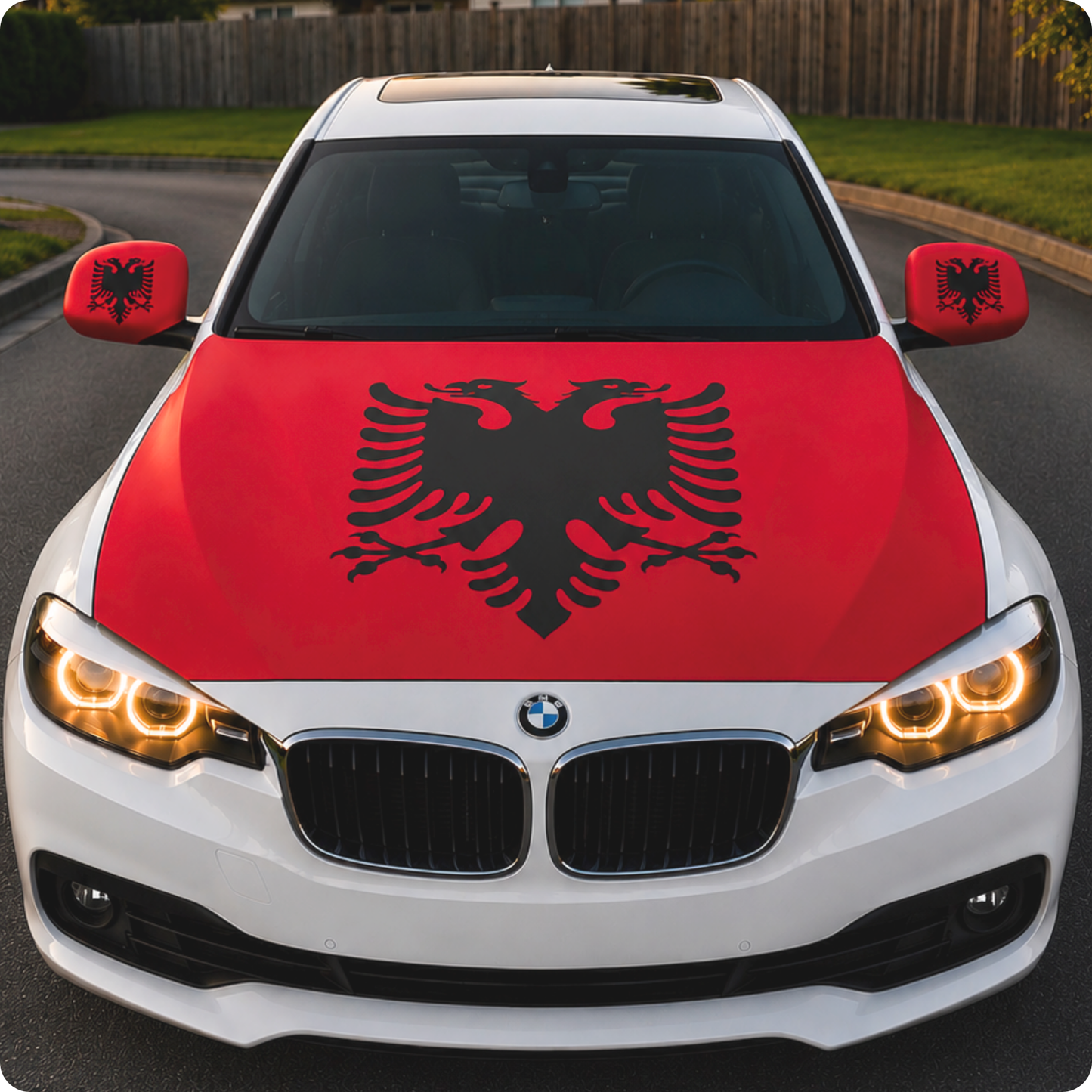 Albania Flag Car Hood & Mirror Cover Set – PRE-ORDER