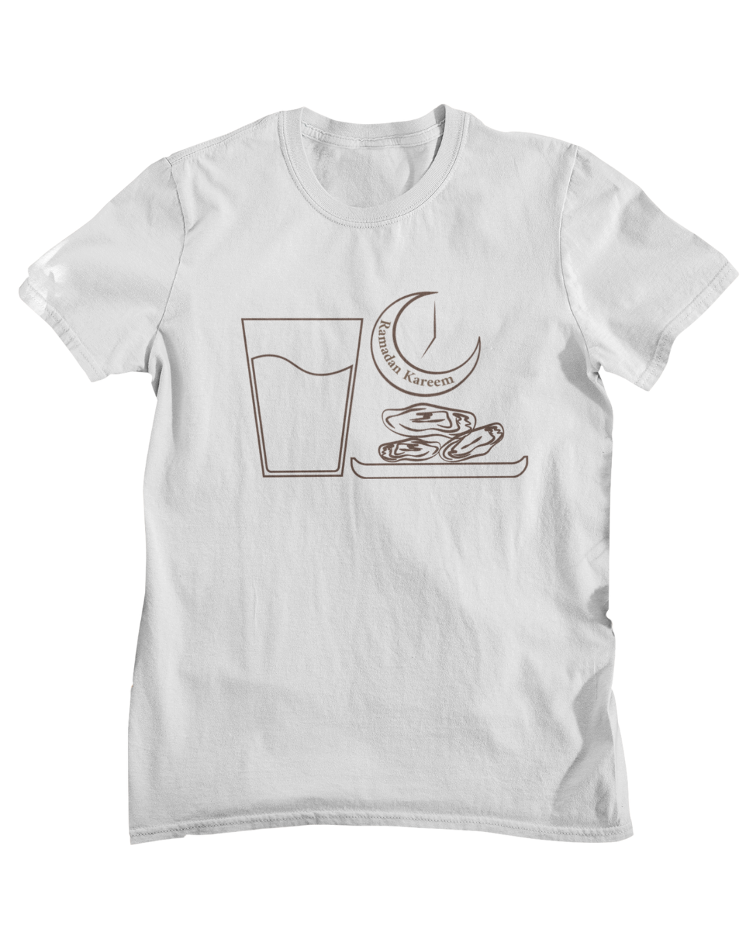 Minimal Ramadan Kareem Tee | Iftar Crescent Design
