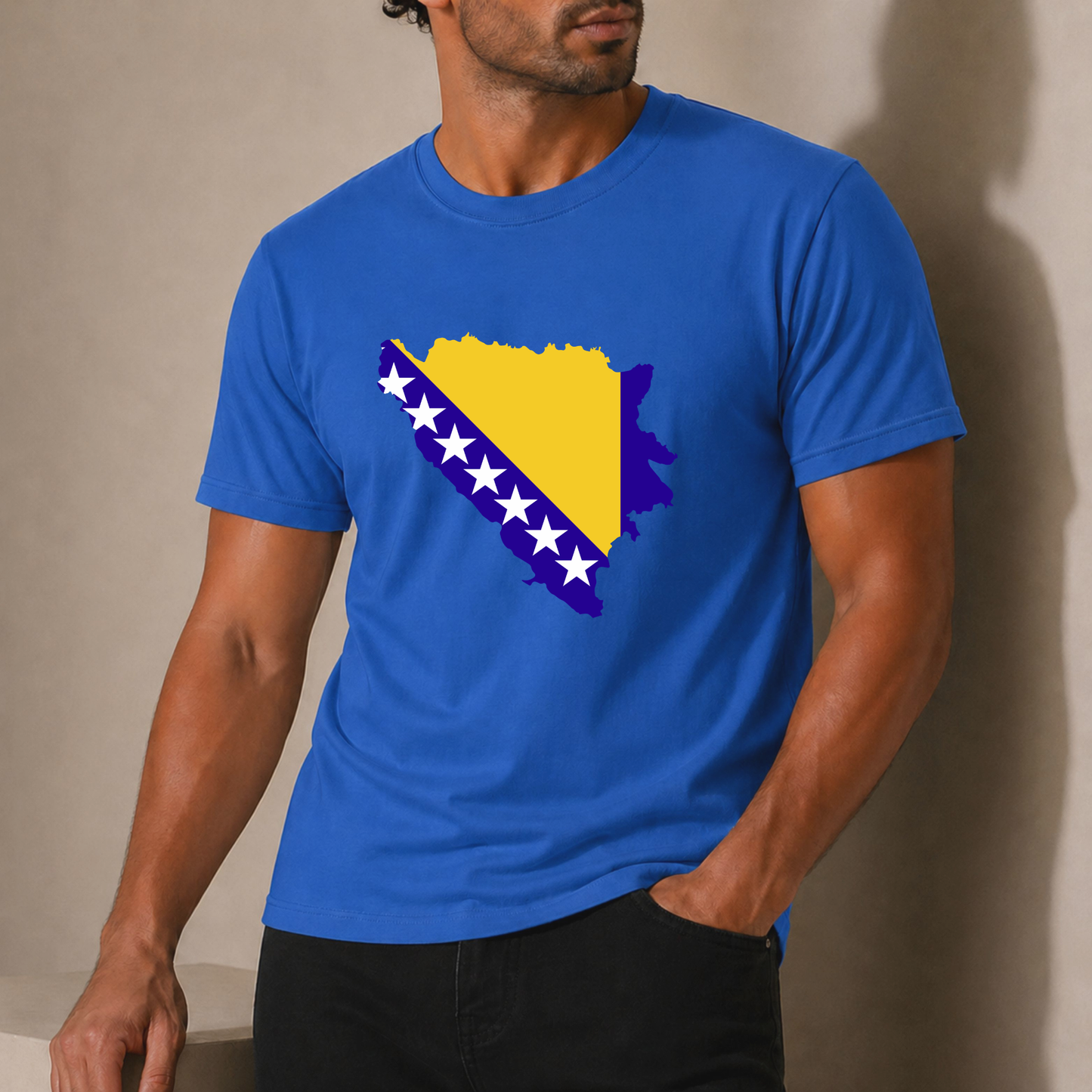 Bosna Flag Map T-Shirt