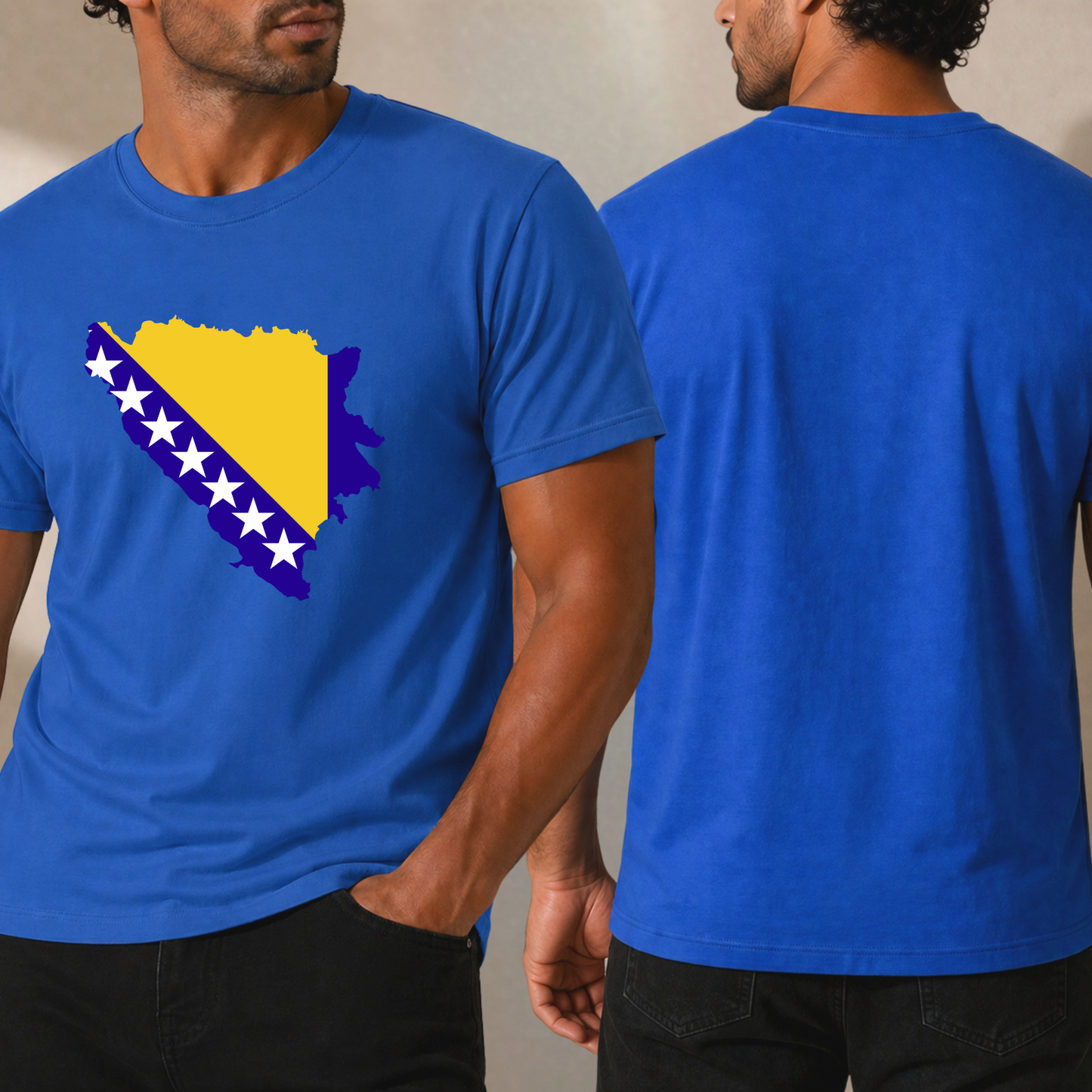 Bosna Flag Map T-Shirt
