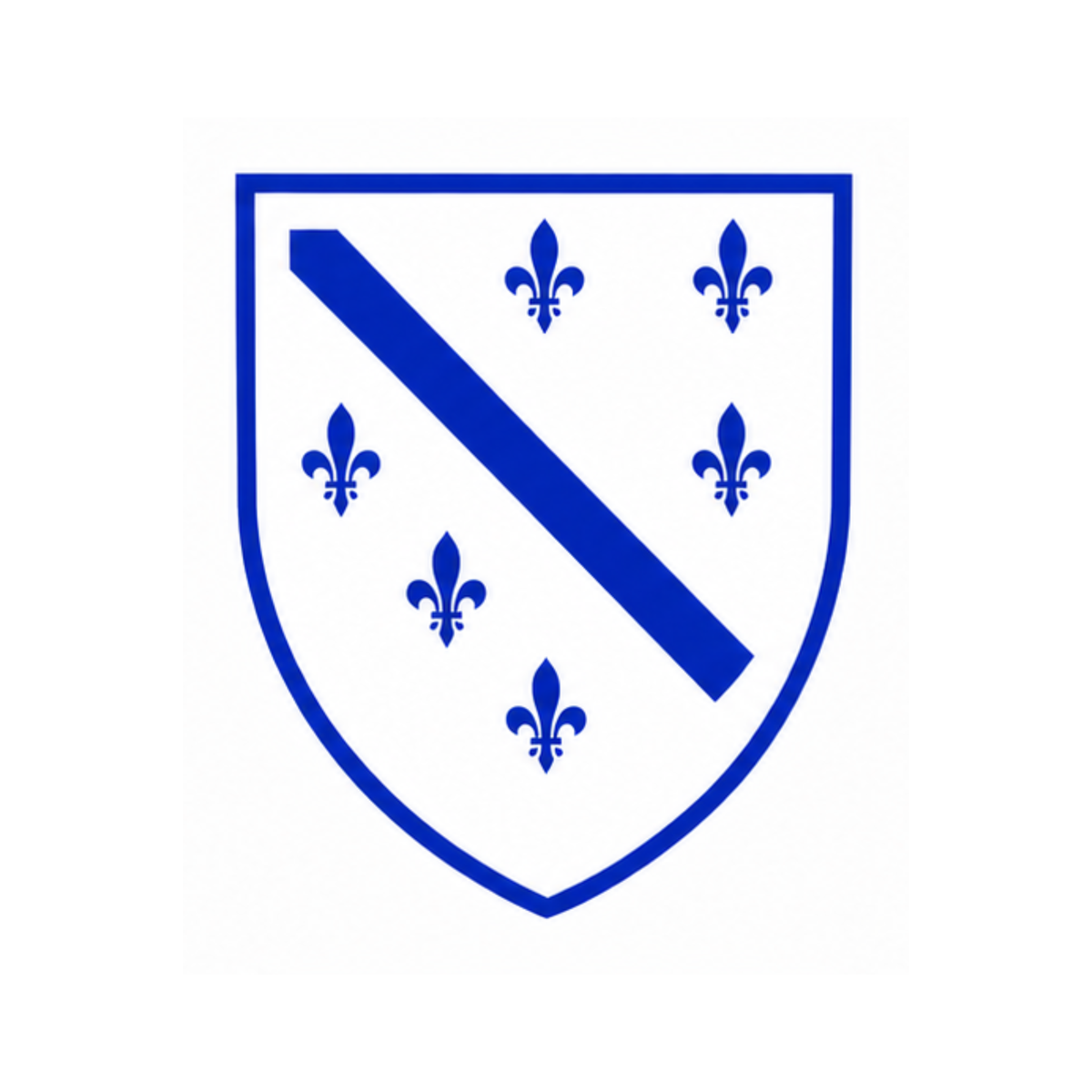 Bosnian Ljiljan Shield Vinyl Decal