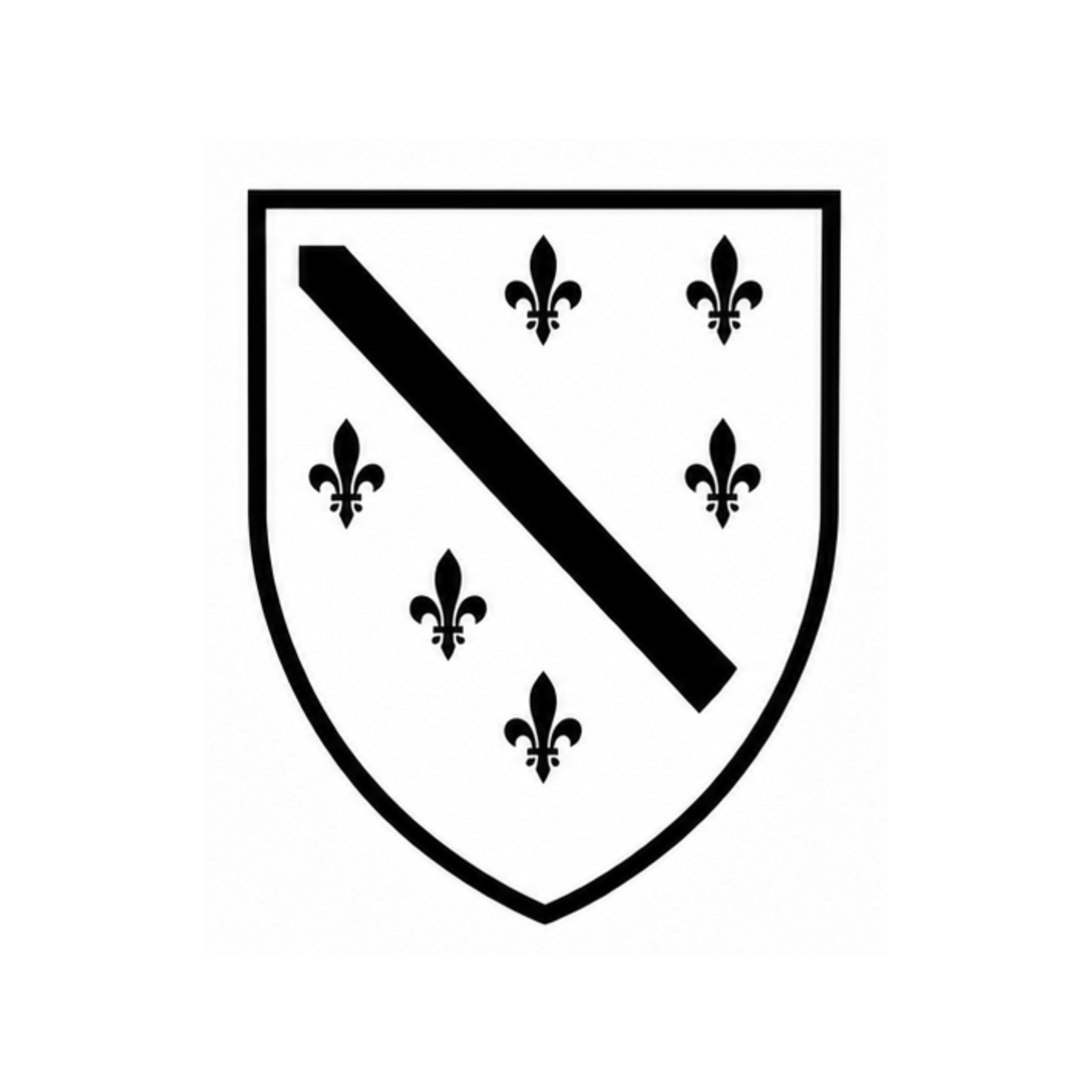 Bosnian Ljiljan Shield Vinyl Decal