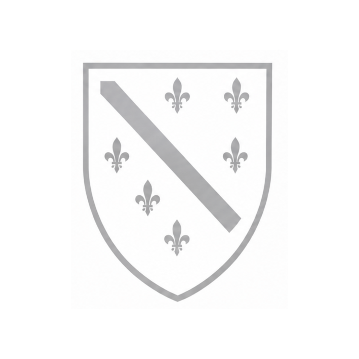 Bosnian Ljiljan Shield Vinyl Decal