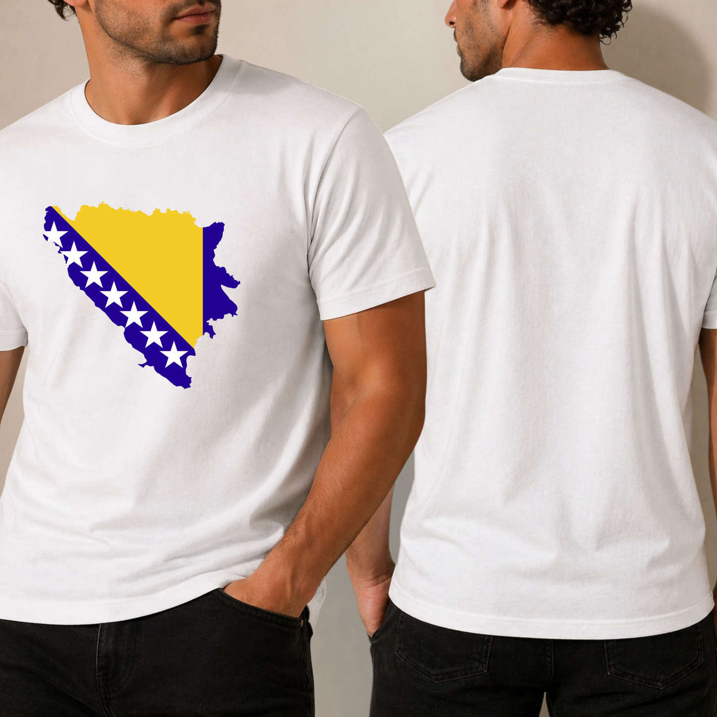 Bosna Flag Map T-Shirt