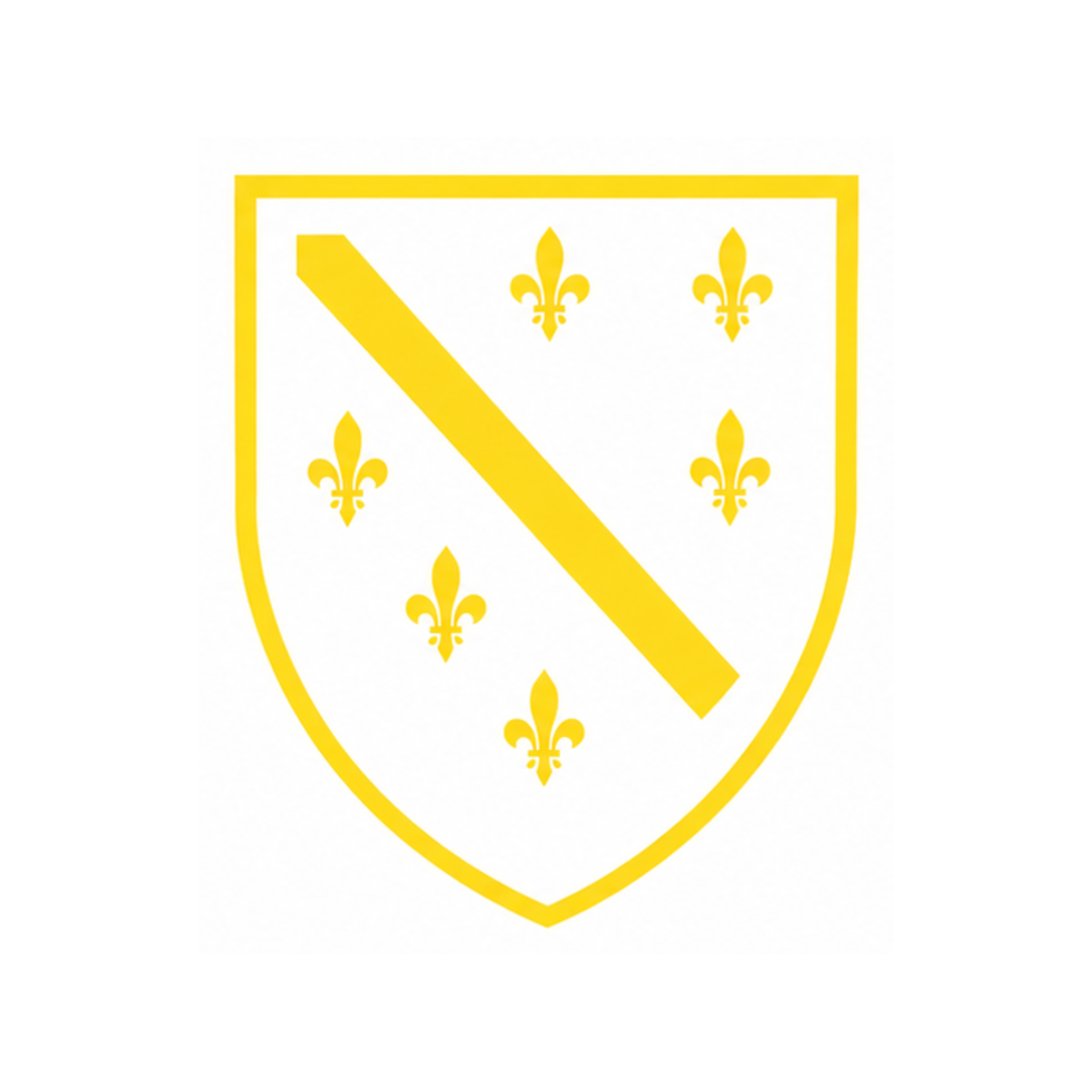 Bosnian Ljiljan Shield Vinyl Decal