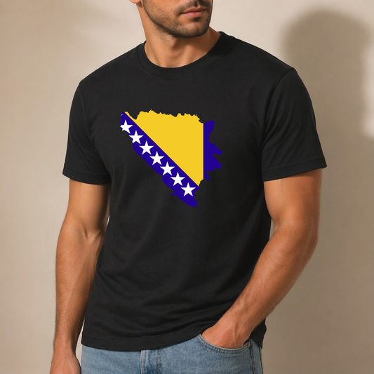 Bosna Flag Map T-Shirt