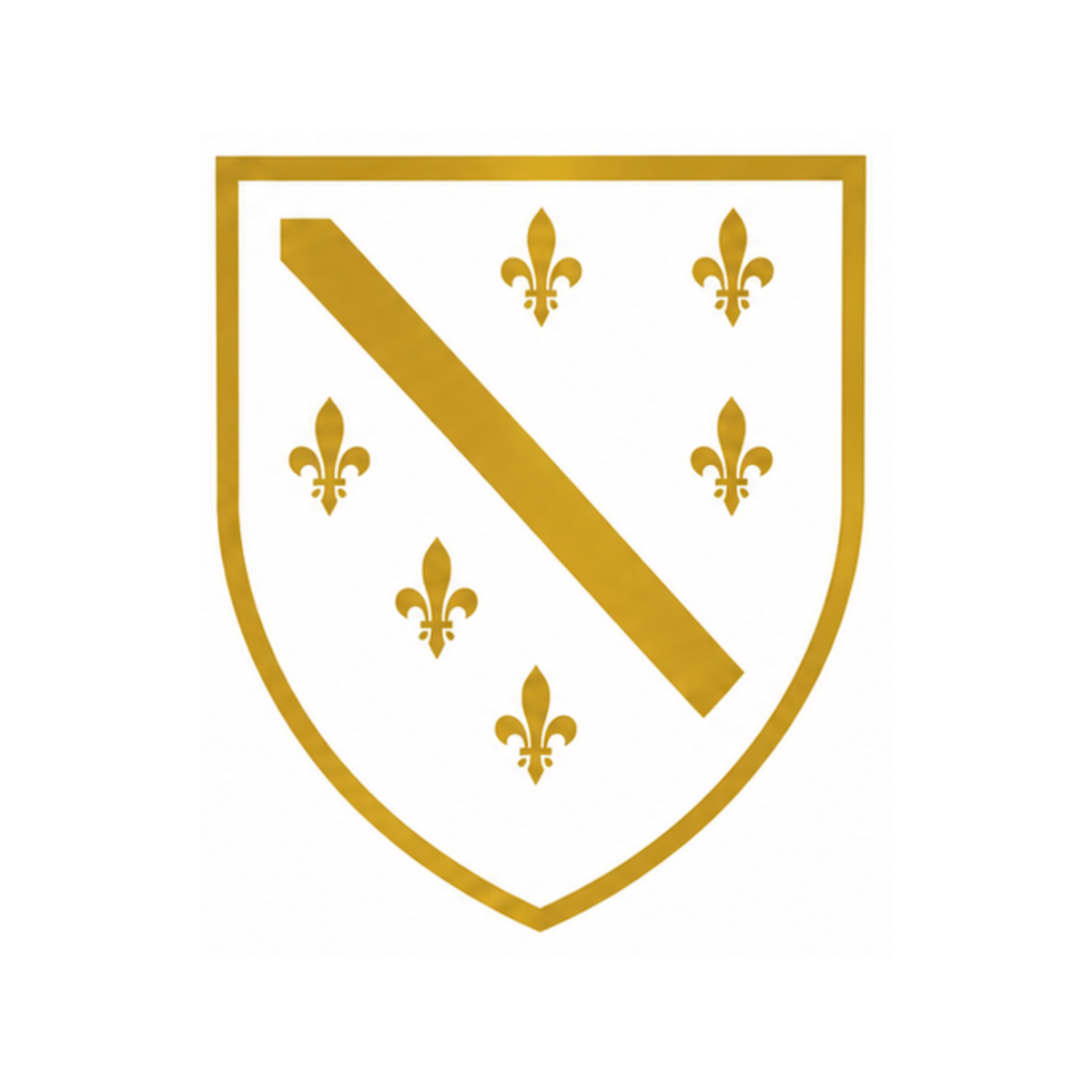 Bosnian Ljiljan Shield Vinyl Decal