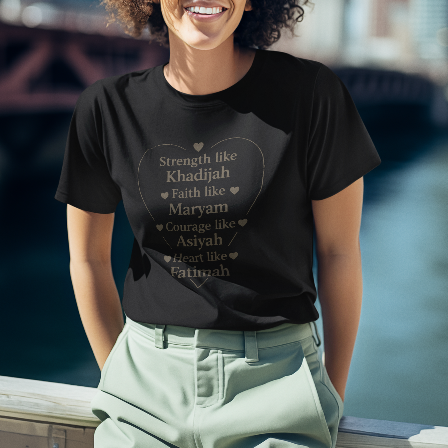 Strength & Faith Muslim Women’s Shirt – Islamic Tee