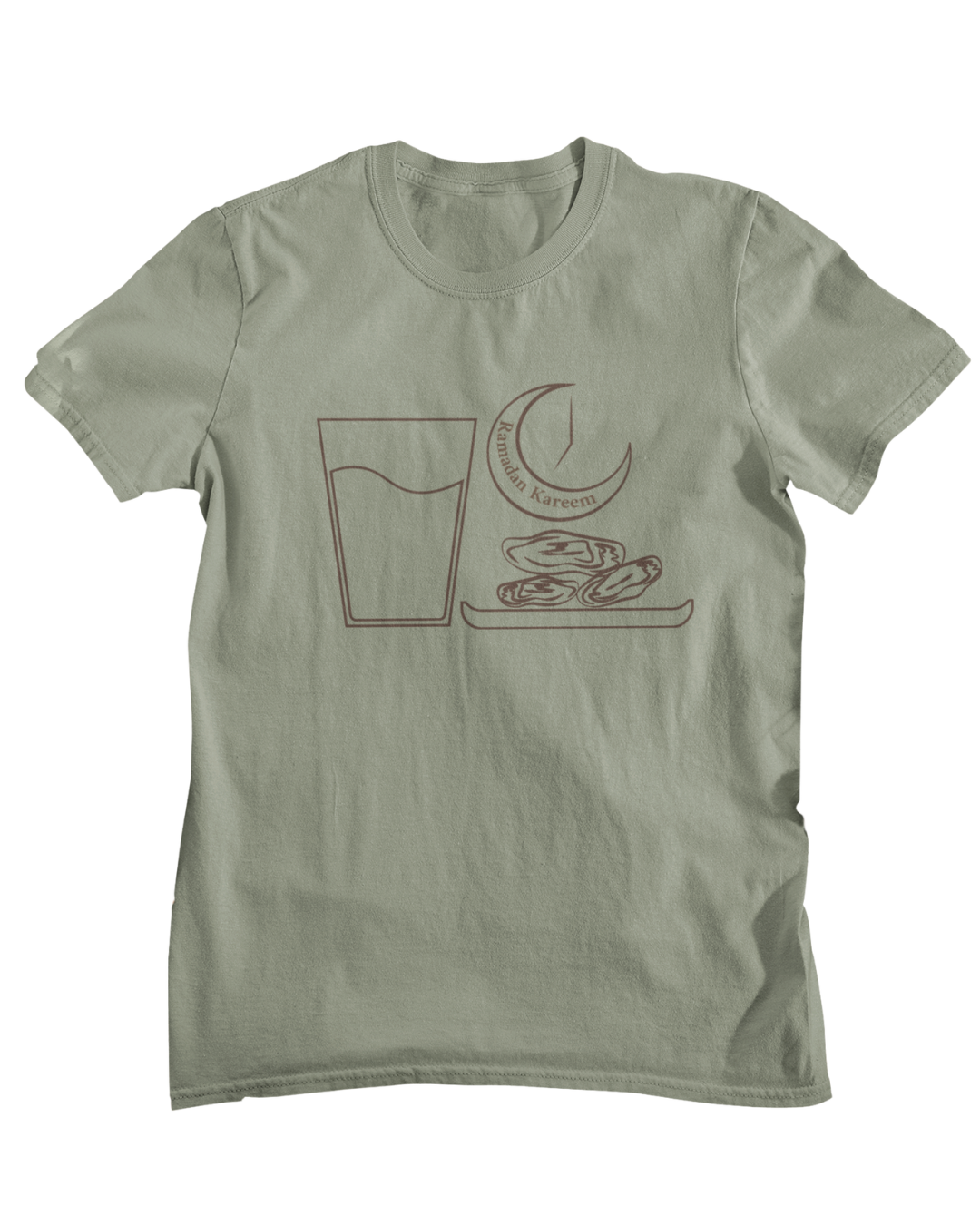 Minimal Ramadan Kareem Tee | Iftar Crescent Design