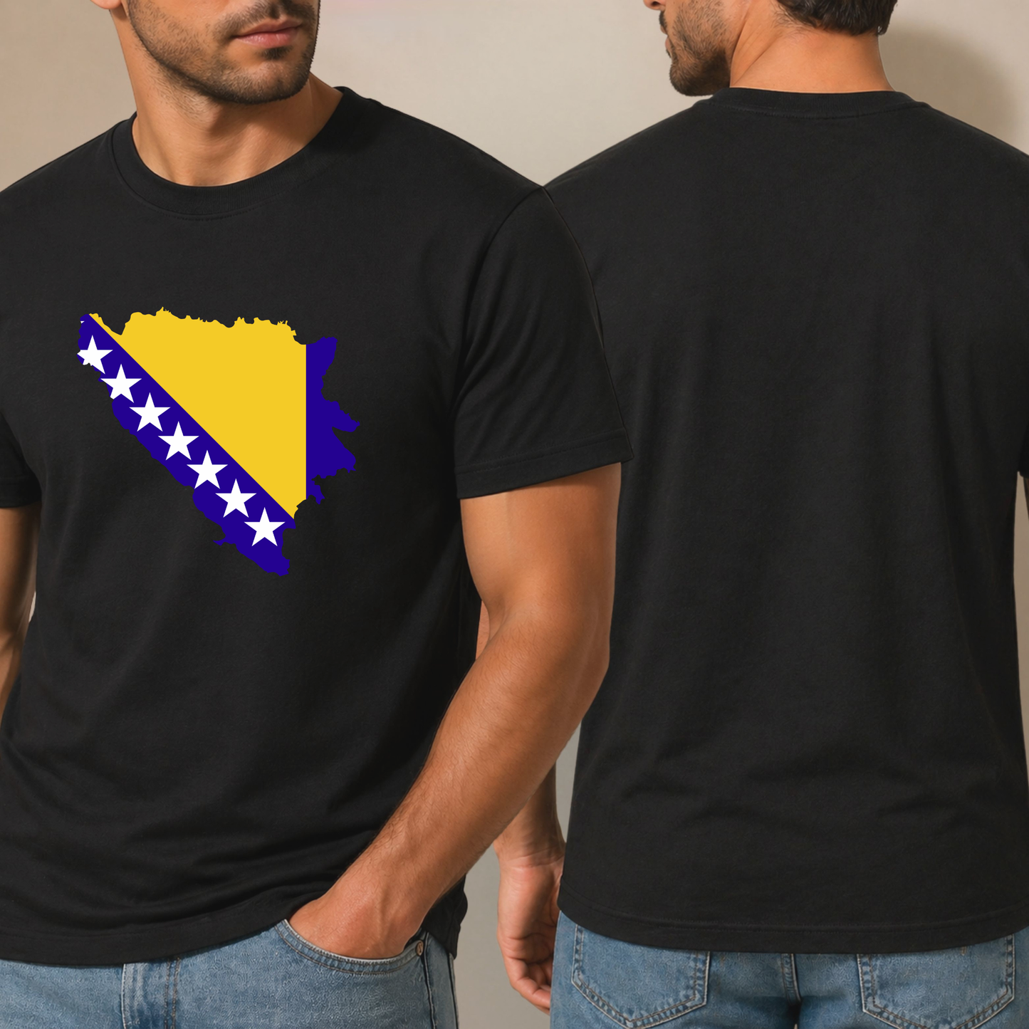 Bosna Flag Map T-Shirt