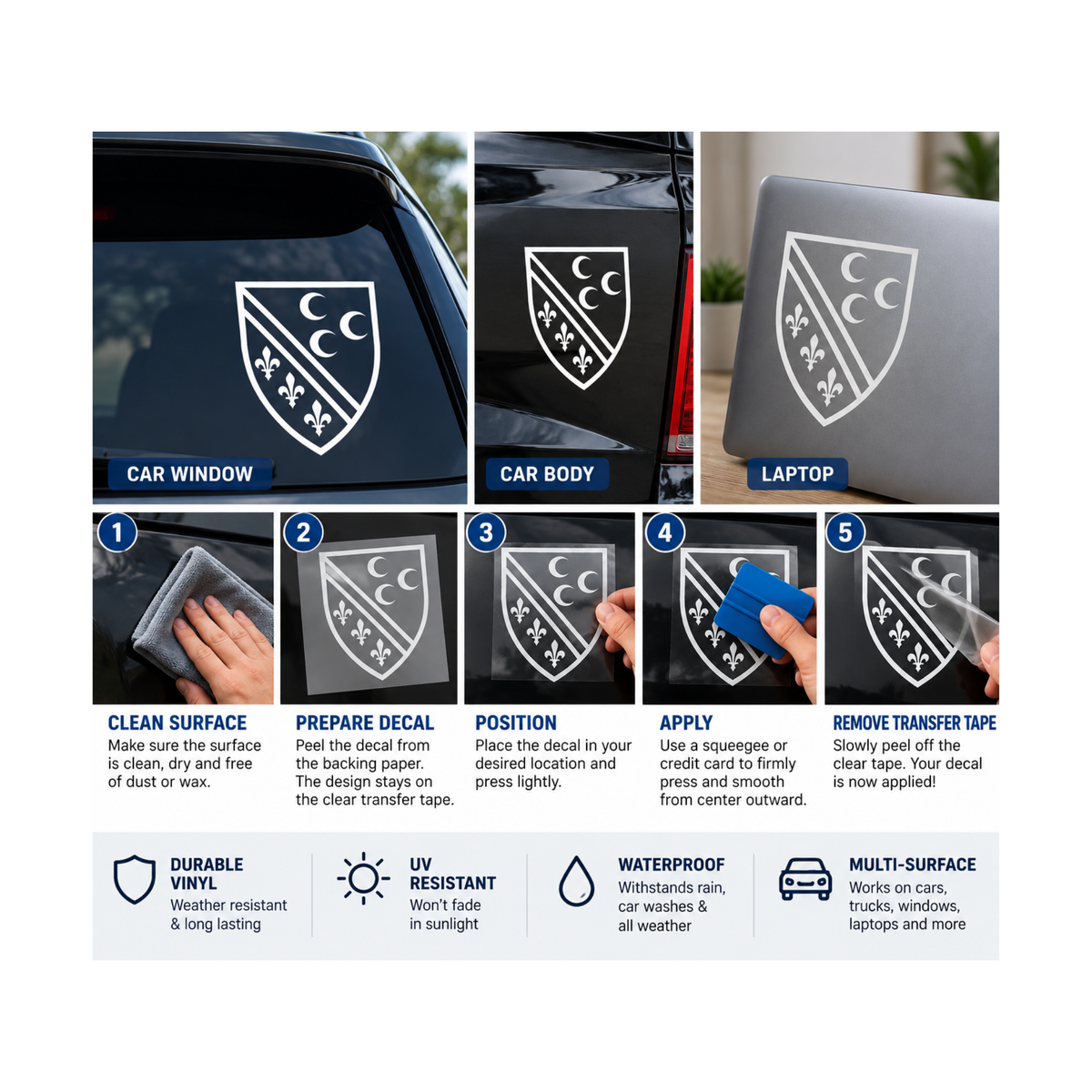 Sandzak Shield Vinyl Decal