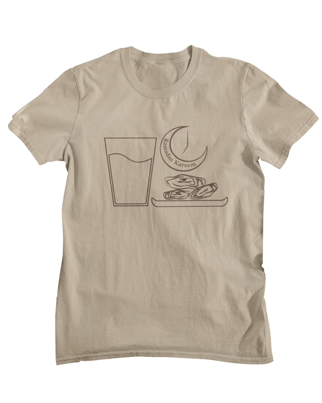 Minimal Ramadan Kareem Tee | Iftar Crescent Design