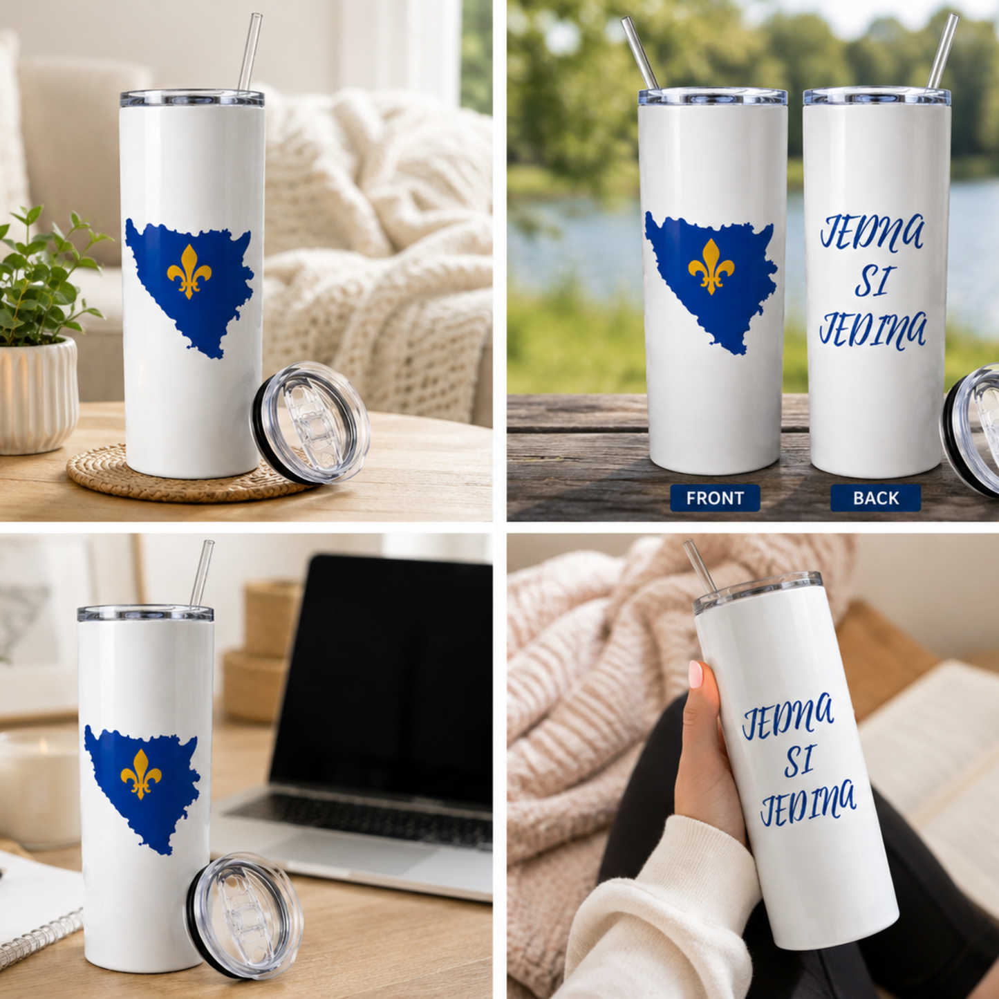 Jedna Si Jedina Bosnia 20 oz Skinny Tumbler