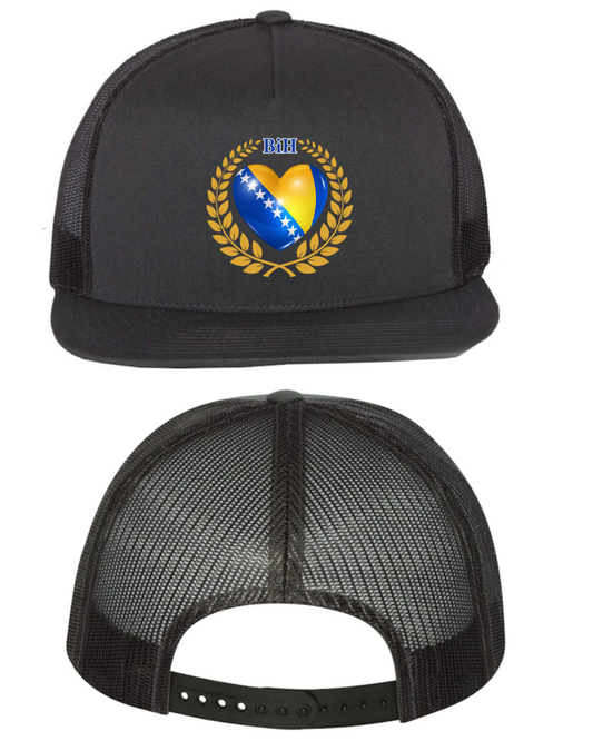 Bosna Heart Crest Trucker Hat
