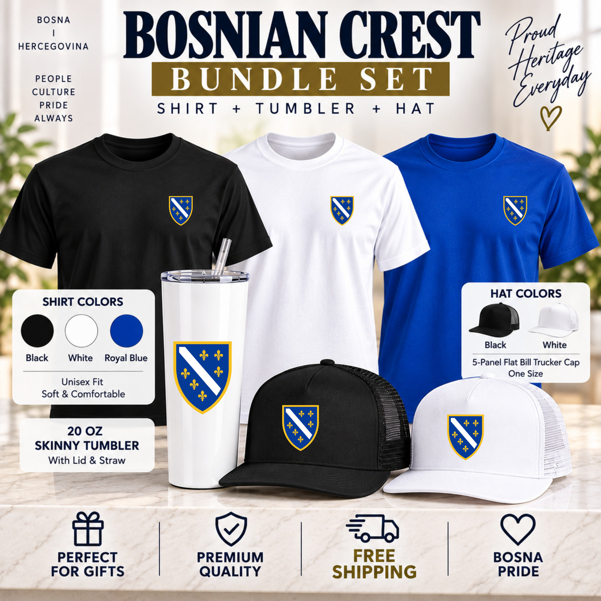 Bosnian Crest Bundle Set