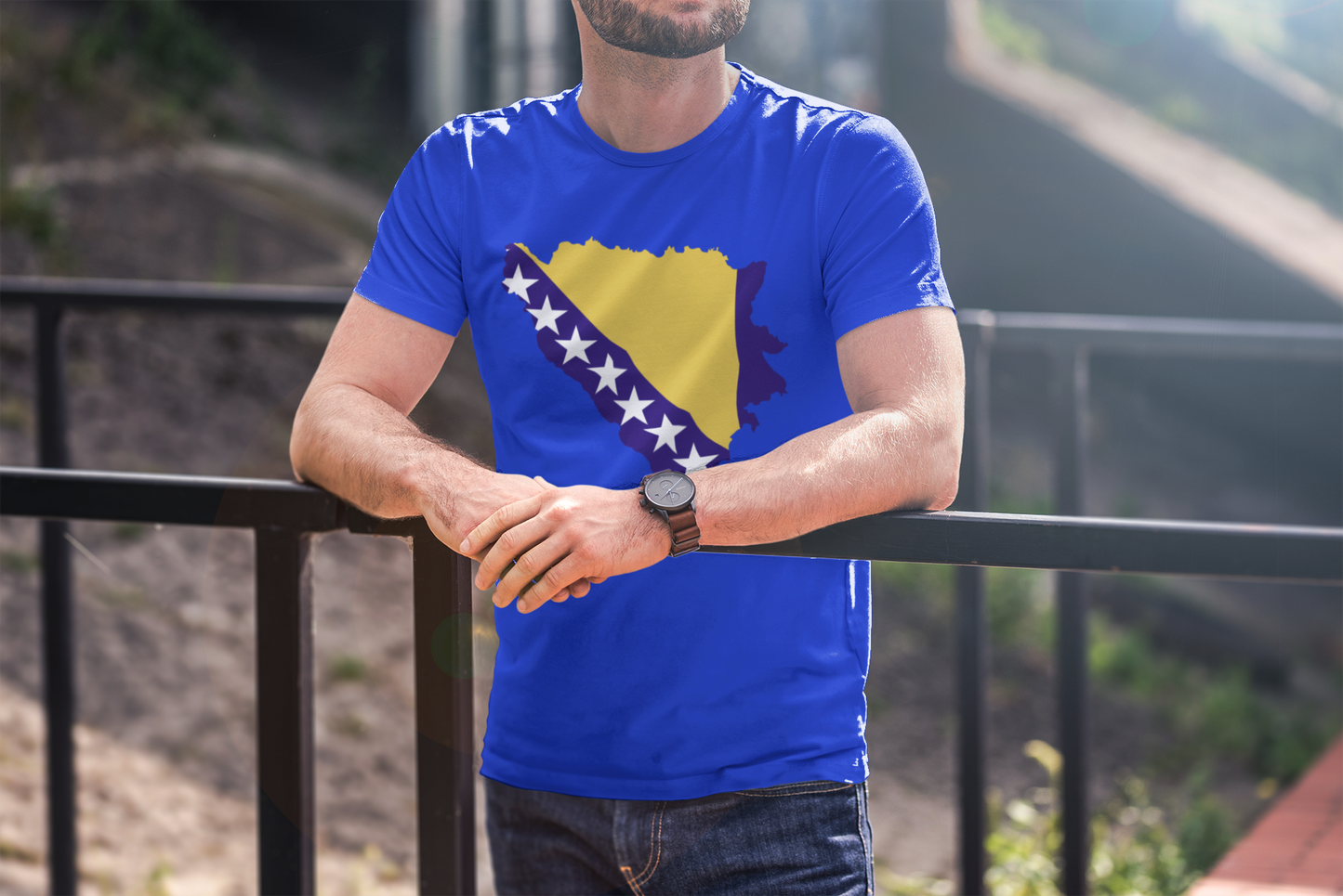 Bosna Flag Map Tee