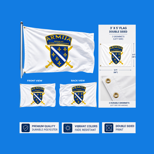 Armija Republike Bosne i Hercegovine Flag - Double Sided