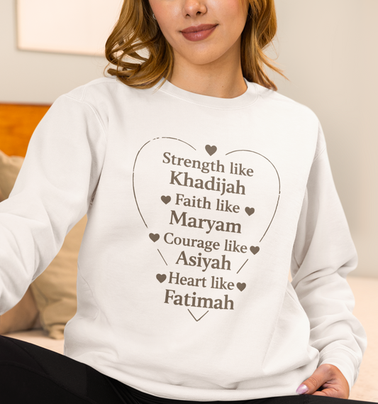 Strength & Faith Muslim Women’s Shirt – Islamic Sweatshirt