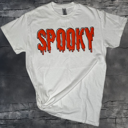 Spooky Puff Tee-White