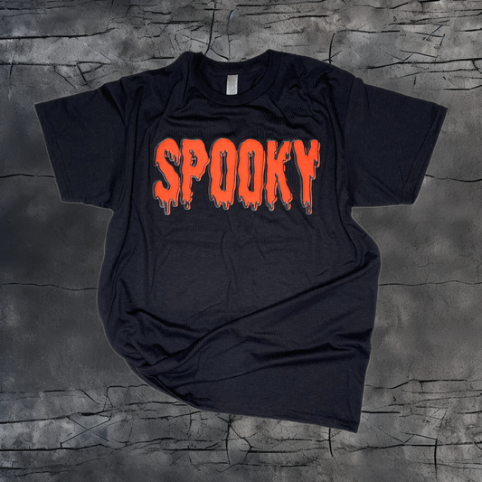 Spooky Puff Tee-Black