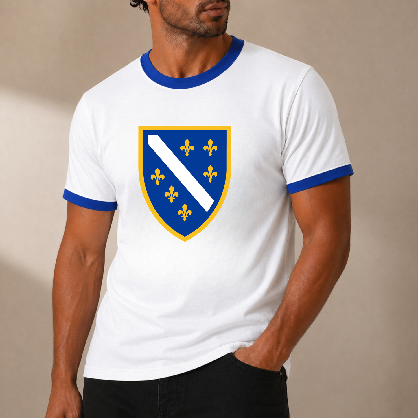 Bosna Crest Ringer T-Shirt